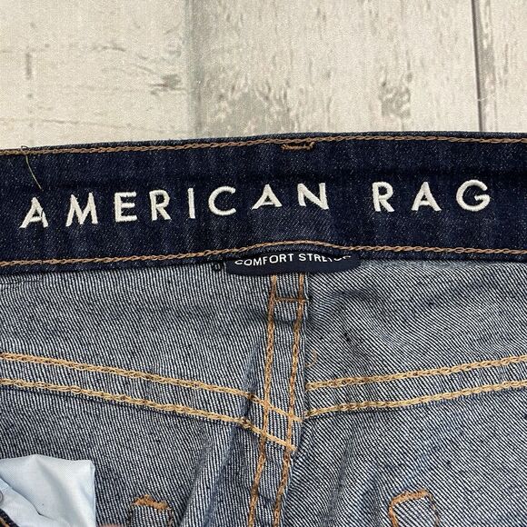 American Rag Men's W30 x L32 Blue Dark Wash Comfort Stretch Slim Cut Jeans - Picture 6 of 10